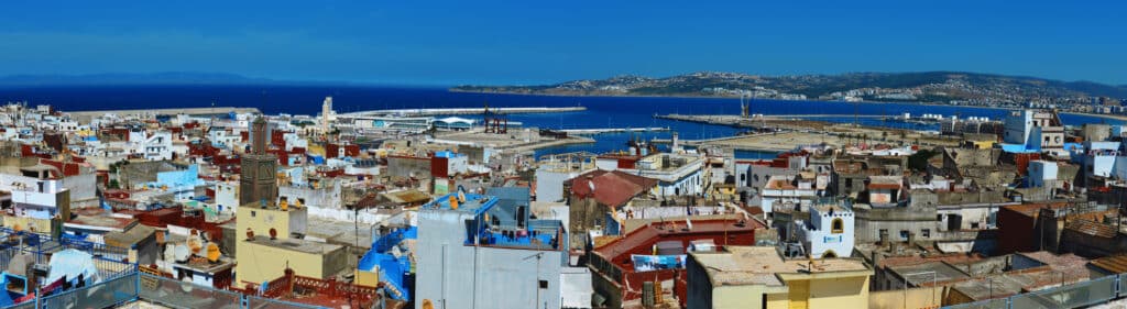 The old medina and the port of Tangier, Morocco