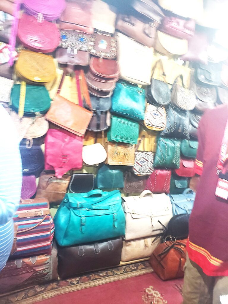 Leather goods in Morocco