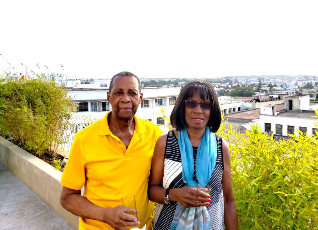 Adults at a rooftop in Morocco