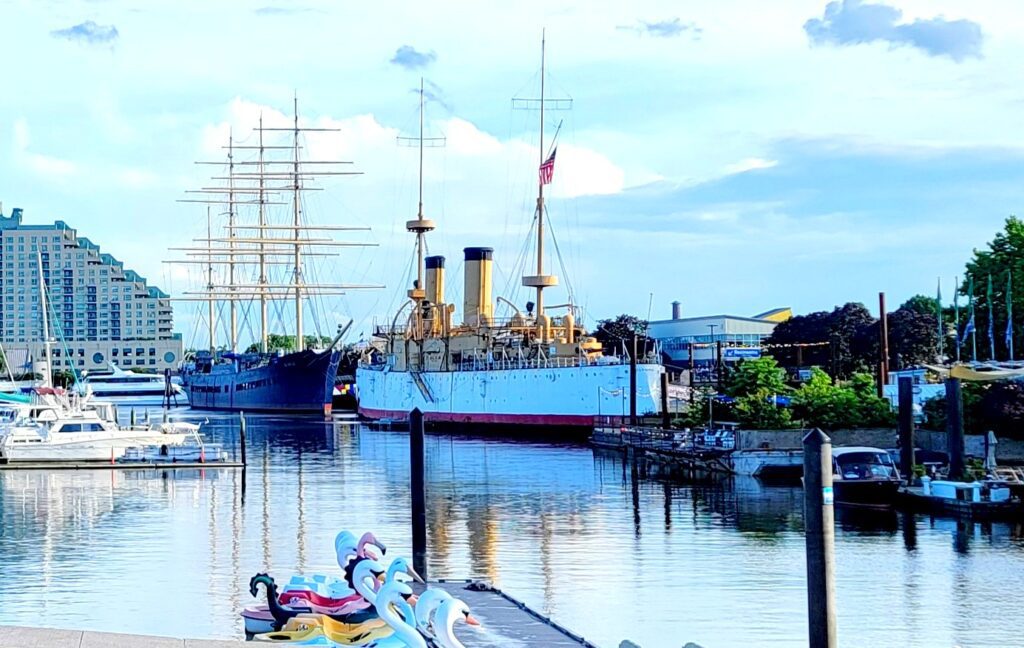 Cruiser Olympia at Independence Seaport Museum
