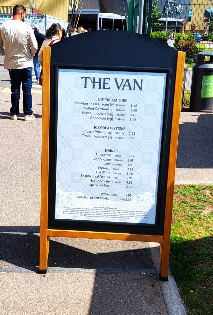 Warner Bros Harry Potter Studio Tour - Snacks