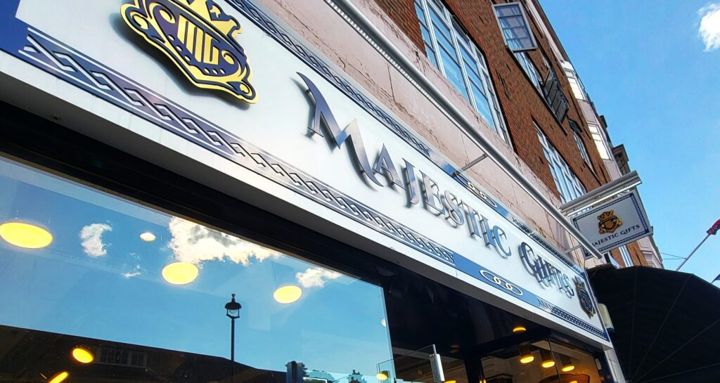 Shopping on Buckingham Palace Road London