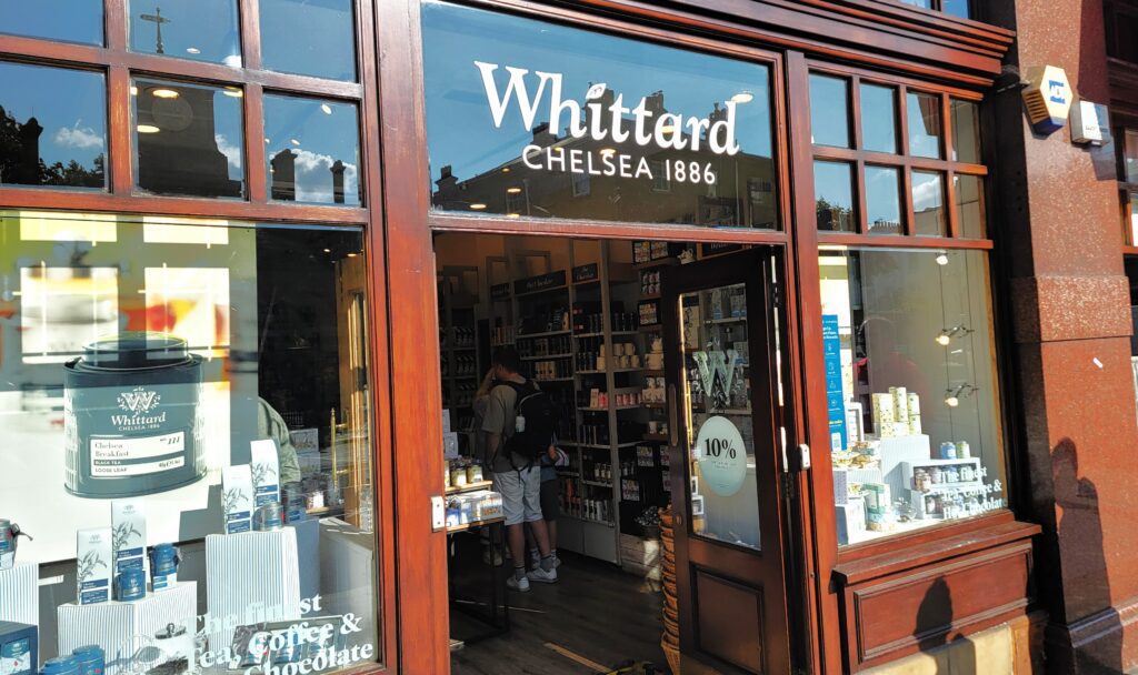 Shopping on Buckingham Palace Road London