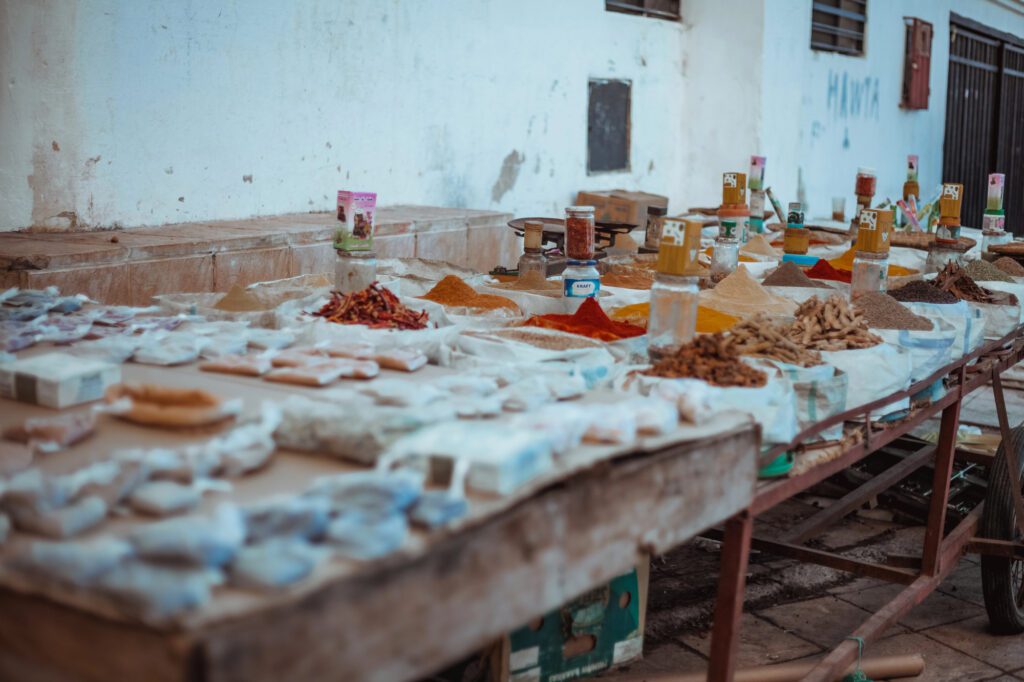 Chefchaouen Morocco food table market